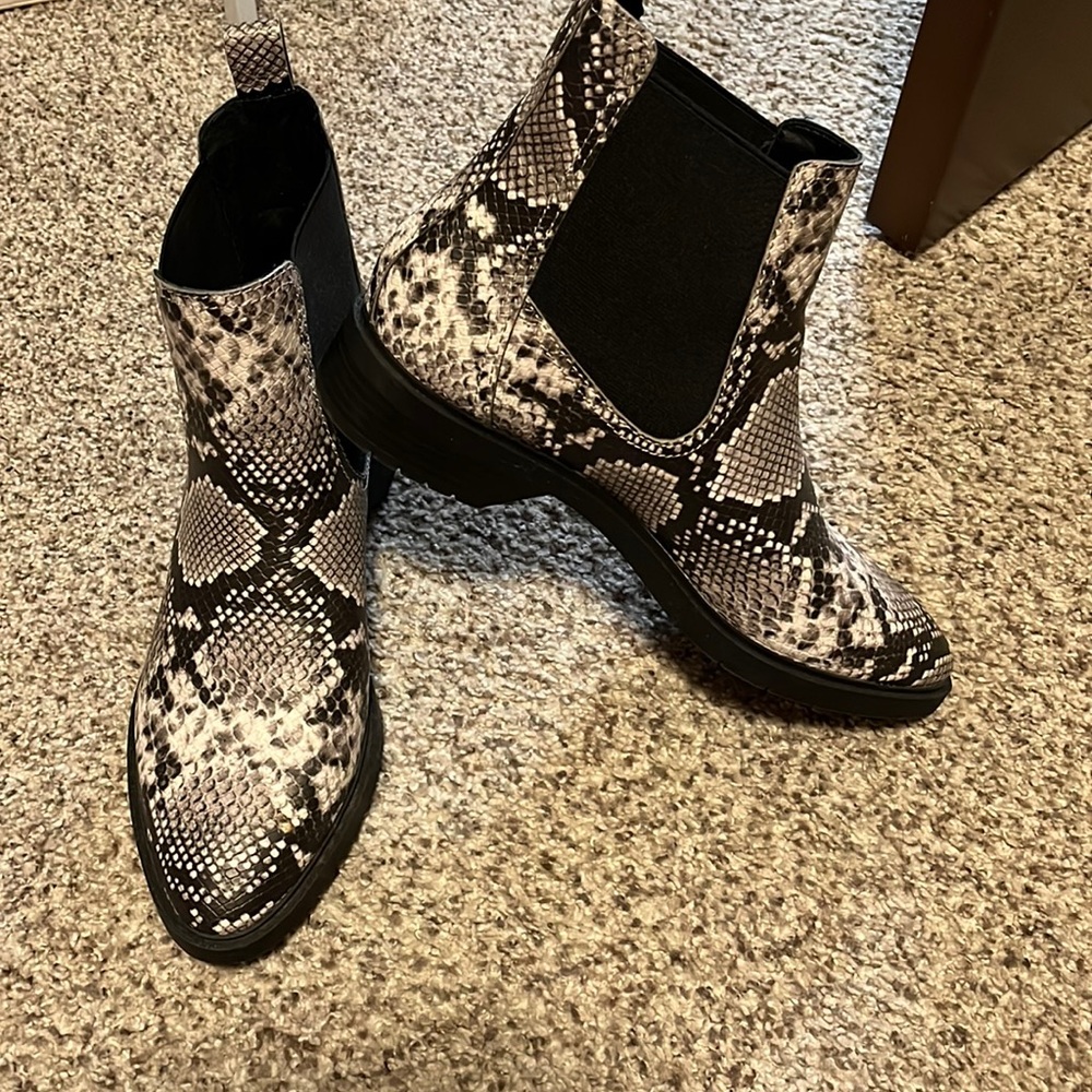 Treasure and bond snake print boots